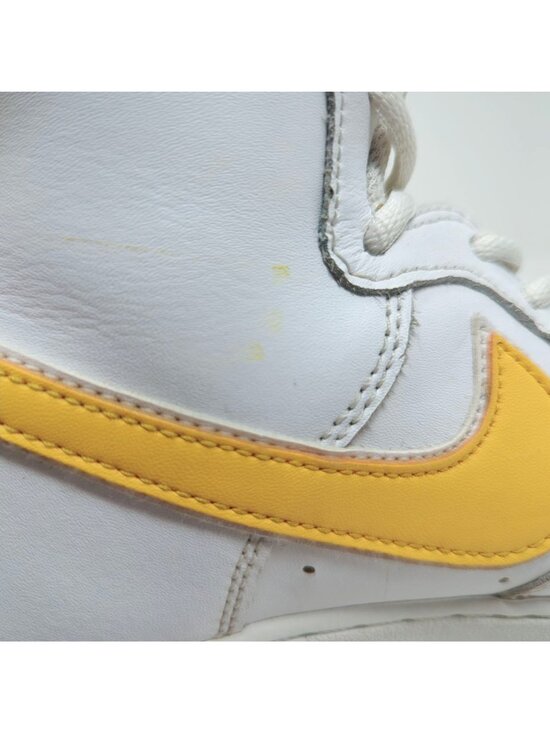 Nike Air Force 1 AF1 White High Top Sneakers 8 Yellow Mens main image 14